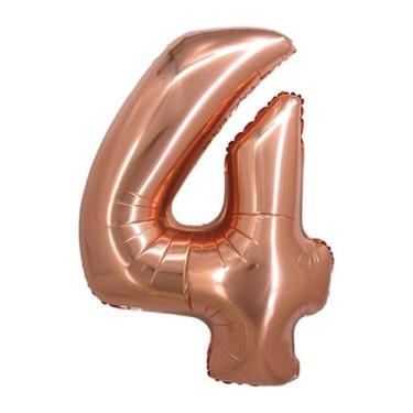 Imagem de Balão metalizado 34"/86cm rose gold silver, N.4