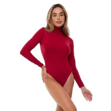 Imagem de Bory para ensaio gestante liso moda feminina manga longa gola alta sup