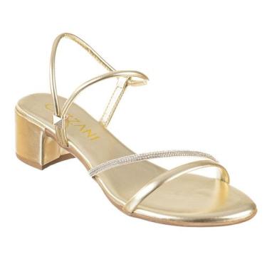 Imagem de Salto Feminino Sandália Marca Ajuste Atrás Custo Benefício - Cazzani, 