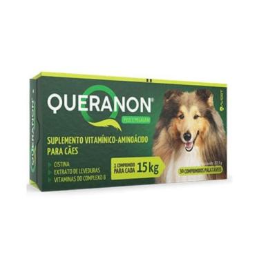 Imagem de Queranon 15 kg 30 Comprimidos Porte Medio Crescimento Pelo - Avert