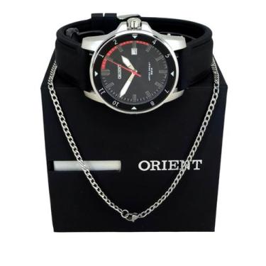 Imagem de Relógio Orient Prateado Msaculino Pulseira Borracha/silicone 