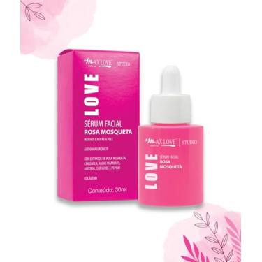 Imagem de Sérum Facial Rosa Mosqueta Hidrata e Nutre Max Love. Nova Embalagem Mesma Fórmula com Ácido Hialurônico, Colágeno, Rosa Mosqueta, Camomila, Algas Marinhas, Alecrim, Chá Verde e Pepino. 30ml