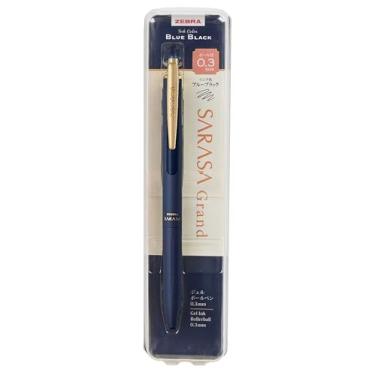 Imagem de ZEBRA SARASA Caneta esferográfica Grand Gel 0,3 mm azul escuro cor vintage caneta retrátil P-JJH57-VDB com caneta esferográfica Stylus original
