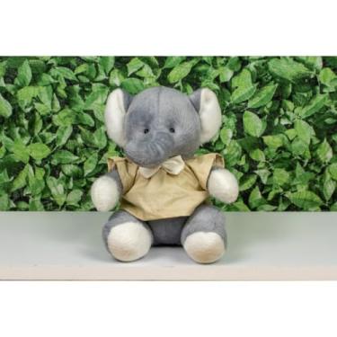 Imagem de PELUCIA SAFARI ELEFANTE PROVENCE 15 CM - PARA DECORAÇÃO (Camiseta e gravata caqui liso)