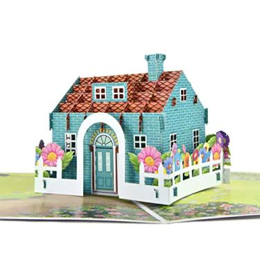 Imagem de Teabug Cards Novo cartão de casa, cartão pop-up de casa, parabéns pela nova casa, corretor de imóveis, aquecimento de casa, aniversário, dia das mães, dia dos pais, aposentadoria