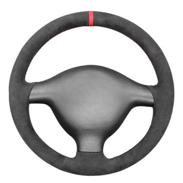 Imagem de MEWANT Capa de volante de carro para Volkswagen VW Golf 4 (IV) 1997-2004/ Passat B5 1997-2002/ Passat Variant 1997-2004/ Polo 1999-2001/ Bora 1998-2005/Sharan 2005/ Seat Leon MK1 / Toledo/Skooo. da