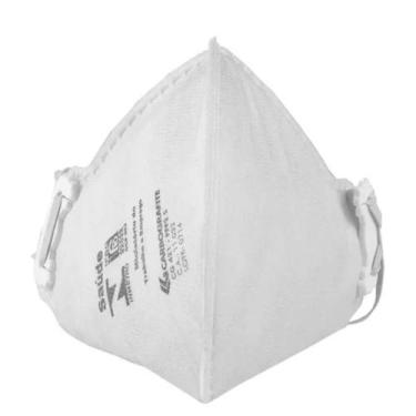 Imagem de Kit 10PC Máscara Respiratória Respirador Descartável Sem Valvula Epi C