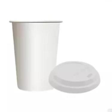 Imagem de Copo de Papel Sem Tampa Biodegradável 120ml Prtático Resistente a Temp