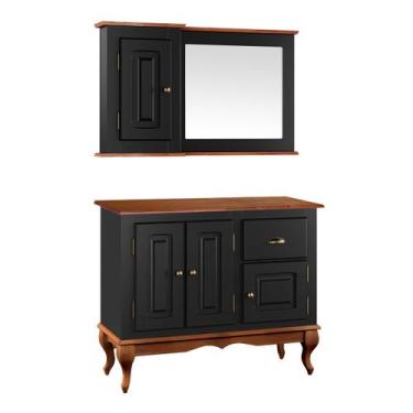 Imagem de Gabinete para Banheiro com Armário Espelheira Dália 3066 Linz Móveis, 