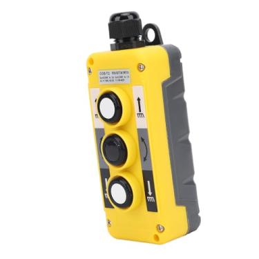 Imagem de Crane Push Button Interruptor, Botão de Push de Guindaste Talha Elétrica à Prova de Chuva para Baixo para Baixo, Interruptor de Push para AC250V 5A 500V 2A Crane e,