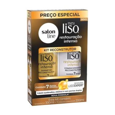 Imagem de Kit Shampoo Condicionador Meu Liso Restauração Intensa - Salon Line
