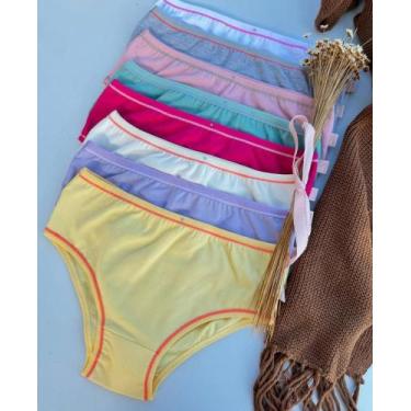 Imagem de Kit 8 Calcinhas Infantil AlgodãoProteção e Conforto Diário - ILARA, G,