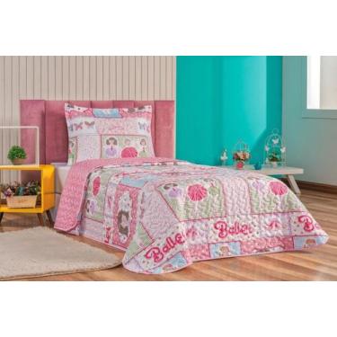 Imagem de Colcha Solteiro Infantil Menino Menina Micro Percal 200 Fios - Jm Enxo