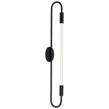 Imagem de Arandela Plafon Parede Teto Sabre Tubular Moderna Preto T8