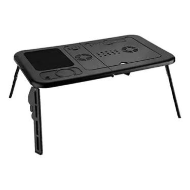 Imagem de Mesa Para Notebook Articulada Dobravel Com Cooler Sofa Cama