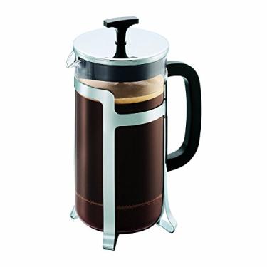 Imagem de Bodum Cafeteira francesa Jesper para 8 xícaras, cromada, 1 l, 963 g