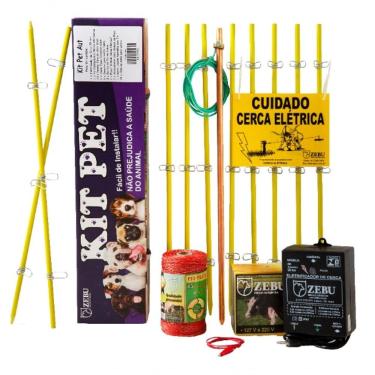 Imagem de Kit Pet Cerca Elétrica Para Pequenos Animais Zebu 3939-0