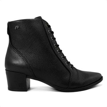 Imagem de Bota Pegada Feminina Em Couro Salto Bloco com Cadarço 280503