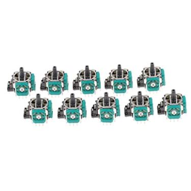Imagem de Para Xbox One, Xbox 360, PS4, PS3 analógico Joystick Thumb Stick 3D Rocker Gaming Peça de reposição - Pacote com 10