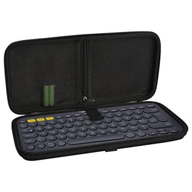 Imagem de Linkidea Estojo rígido para transporte de viagem, compatível com Logitech K380, Logitech Pebble Keys 2 K380s