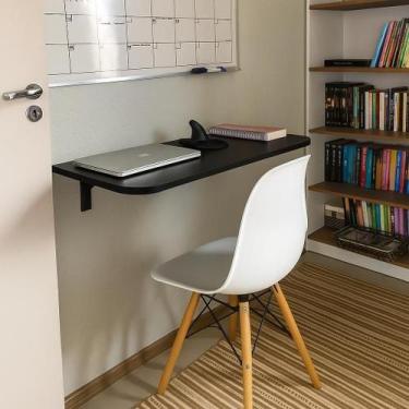 Imagem de Mesa Dobrável Retrátil 100x50cm Para Cozinha ou Escritório Prática e M