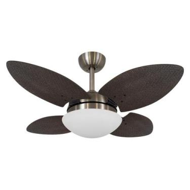 Imagem de Ventilador De Teto Volare Mini Petalo Palmae Tabaco 127V - CASA H