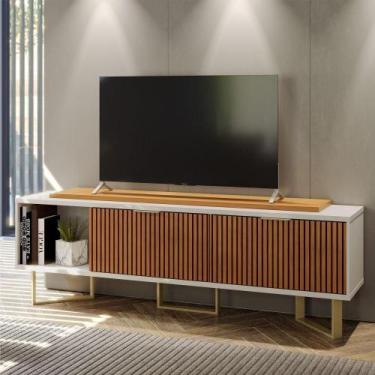 Imagem de Rack para TV 1.8 Oliver Off White Tauari - CASA H