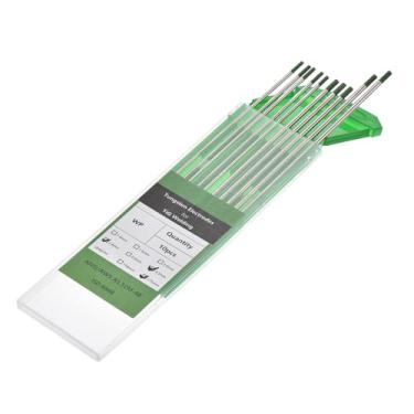 Imagem de HARFINGTON Eletrodos de tungstênio para soldagem TIG, 5 peças de 3/81.3 cm e 5 peças 1/20.3 cm por 17.8 cm para soldagem de aço inoxidável, soldagem de liga de magnésio de alumínio aeroespacial, verde