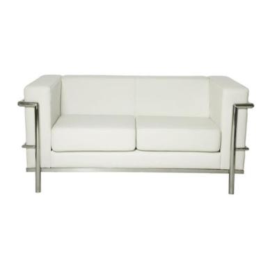 Imagem de Sofá 2 lugares le corbusier premium - RF Mobiliário, BRANCO