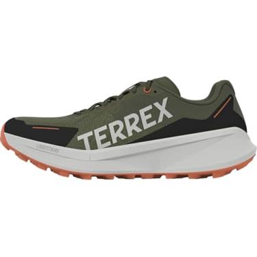 Imagem de adidas Tênis de corrida masculino Terrex Agravic 3 Trail, Olive Strata/Cinza/Preto, 42