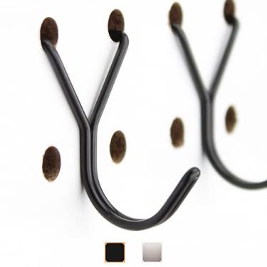 Imagem de Ganchos de metal Pegboard pacote com 100 ganchos J-hook de 2,54 cm – preto – não vai cair – adequado para qualquer quadro de pinos – multiuso – organize colares, joias, itens de varejo, chaves, artesanato ou suprimentos