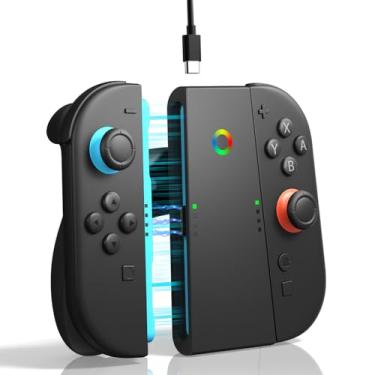 Imagem de ALAFLY Soporte de Carga para Nintendo Switch 2 para Joy-Con [Juega Mientras se Carga] Cargador Portátil con Indicadores Mando para Joy Con de Switch2, Negro