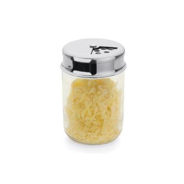 Imagem de Porta Queijo Orégano Multiuso Tampa 2 Aberturas 160ml Vidro