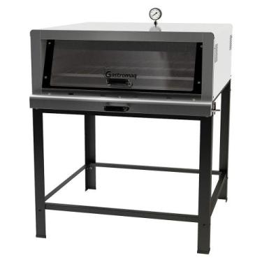 Imagem de Forno de Lastro a Gás 80cm Gastromaq Epóxi FLG800PB