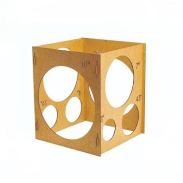 Imagem de Medidor de Balões Festa aniversario Bexigas Balão Redondo Tamanhos Medidor De Balões Bexigas Bolas Balão Mdf Medidas 3