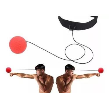Imagem de Bola Com Banda De Cabeça Treinamento Boxe Soco - MinyMix