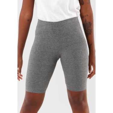 Imagem de Bermuda Feminina Ciclista Cotton Malwee Ref. 09699, Cinza escuro, XGG