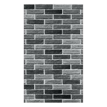 Imagem de Papel de Parede Decorativo, Tijolinho, Preto, Cromo Sign