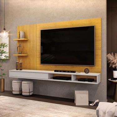 Imagem de Painel Para Tv Suspenso Ambiente Bento Cedro Bali – Dj Móveis