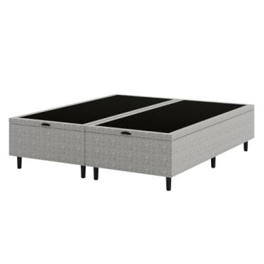 Imagem de Base Box Baú Hypnos 158x198x42 Cinza Umaflex