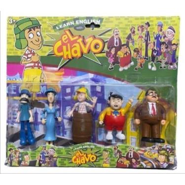 Imagem de Kit 5 Bonecos Turma Do Chaves Animado Brinquedo Infantil - Soberana Br