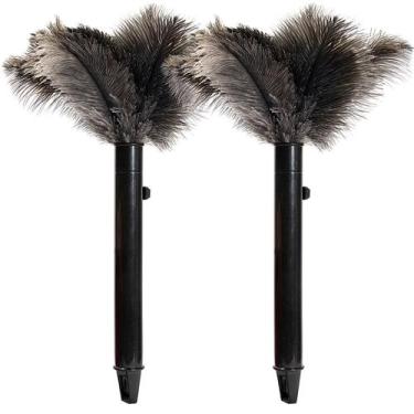 Imagem de Feather Duster IHUFeather Pena de avestruz retrátil 38 cm