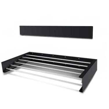 Imagem de Varal Sanfonado Para Roupas De Ferro De Sacada(Preto)