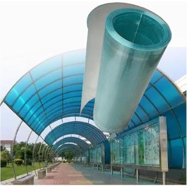 Imagem de Folha De Policarbonato Para Telhados 30 Metros Por Rolo Diy Estufas Quadro Folha De Policarbonato Frp Placa De Iluminação Para Telhado Agricultura Jardinagem Pátios Do, 1.0 mm*1.2 m*30 m