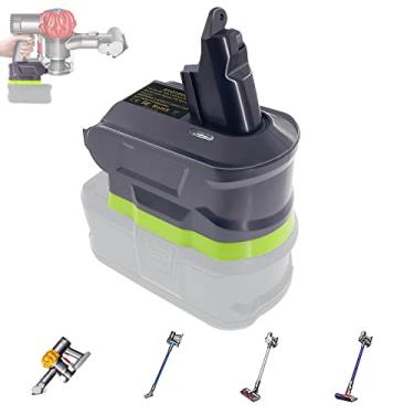 Imagem de URUN Adaptador de bateria V6 para bateria de lítio Ryobi 18V convertida para Dyson V6 SV04 SV03 DC59 DC58 DC62 SV09 SV05 Absolute Motorhead bateria de aspirador de pó sem fio (apenas adaptador)..