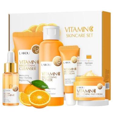Imagem de Conjunto de cuidados com a pele Yasovigi Vitamin C com limpador facial