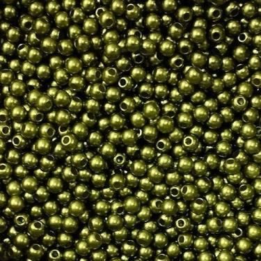 Imagem de PÉROLA DE ABS LISA Nº 04 20G PEROLA 4MM - IMPORTAÇÃO, Verde militar
