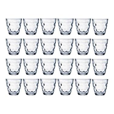 Imagem de Copos Vidro Bangkok Transparente Redondo 250ML Água 24 un - WELLMIX, B