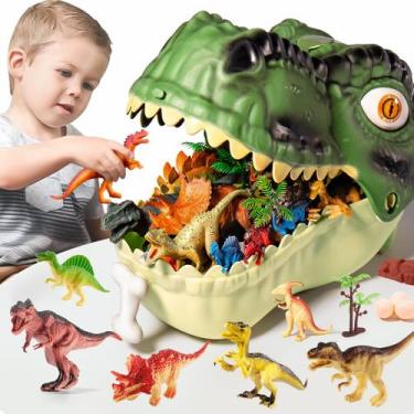Imagem de Brinquedos de dinossauro RISUNTOY Realistic Jurassic Figures 45 unidad