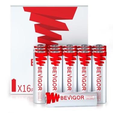 Imagem de Baterias de lítio BEVIGOR AA tamanho 16, pacote de 3000 mAh 1,5 V, 20 